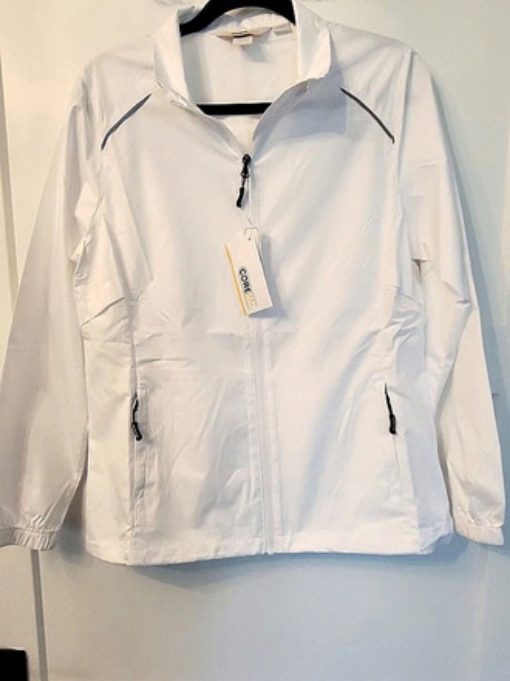 Core 365 Packable Charger Jacket Packable Jacket in White Size Large NWT